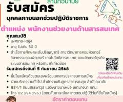 พนักงานช่วยงานด้านสารสนเทศ